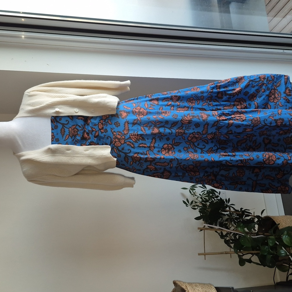 Baukjen Tammy Organic Dress In Blue Bold Capri Size 10 (UK) - Picture 3 of 9